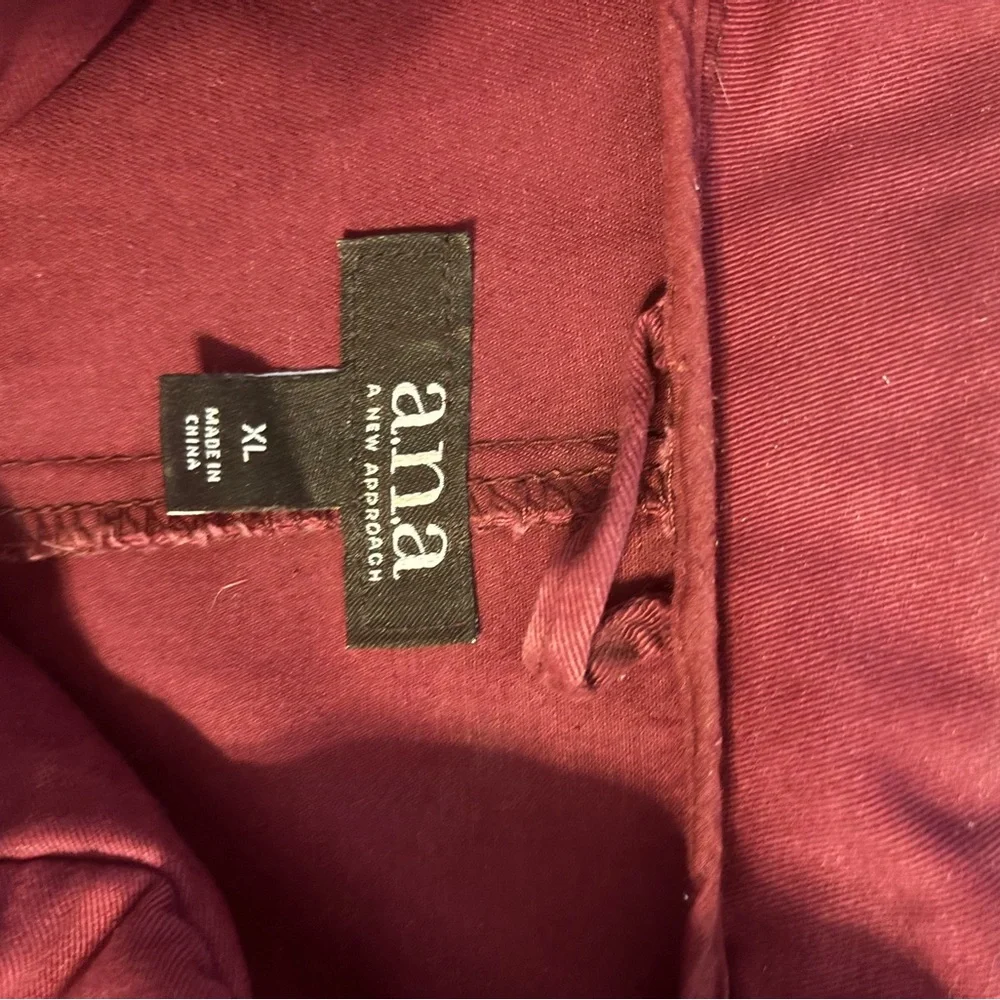 a.n.a Women's Deep Red Utility Jacket - Picture 4 of 5